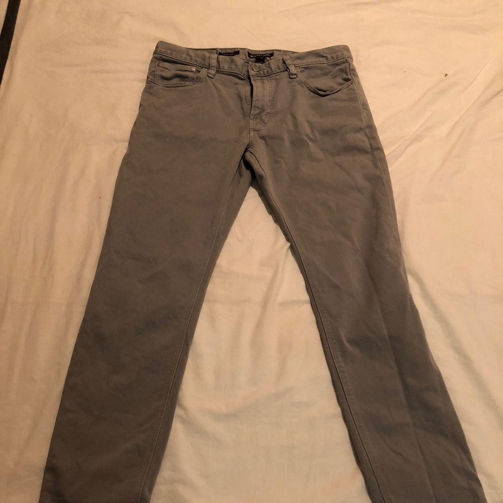 Grey Michael Kors Stretch Twill Pants